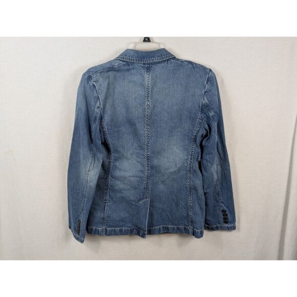Lauren Ralph Lauren Denim Blazer Blue Women's Size 4 - Picture 12 of 15